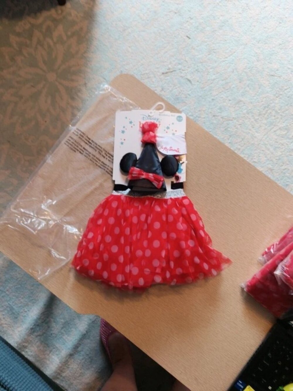 Disney Baby Minnie Mouse Costume Skirt & Ears-Collar Halloween or Birthday Set